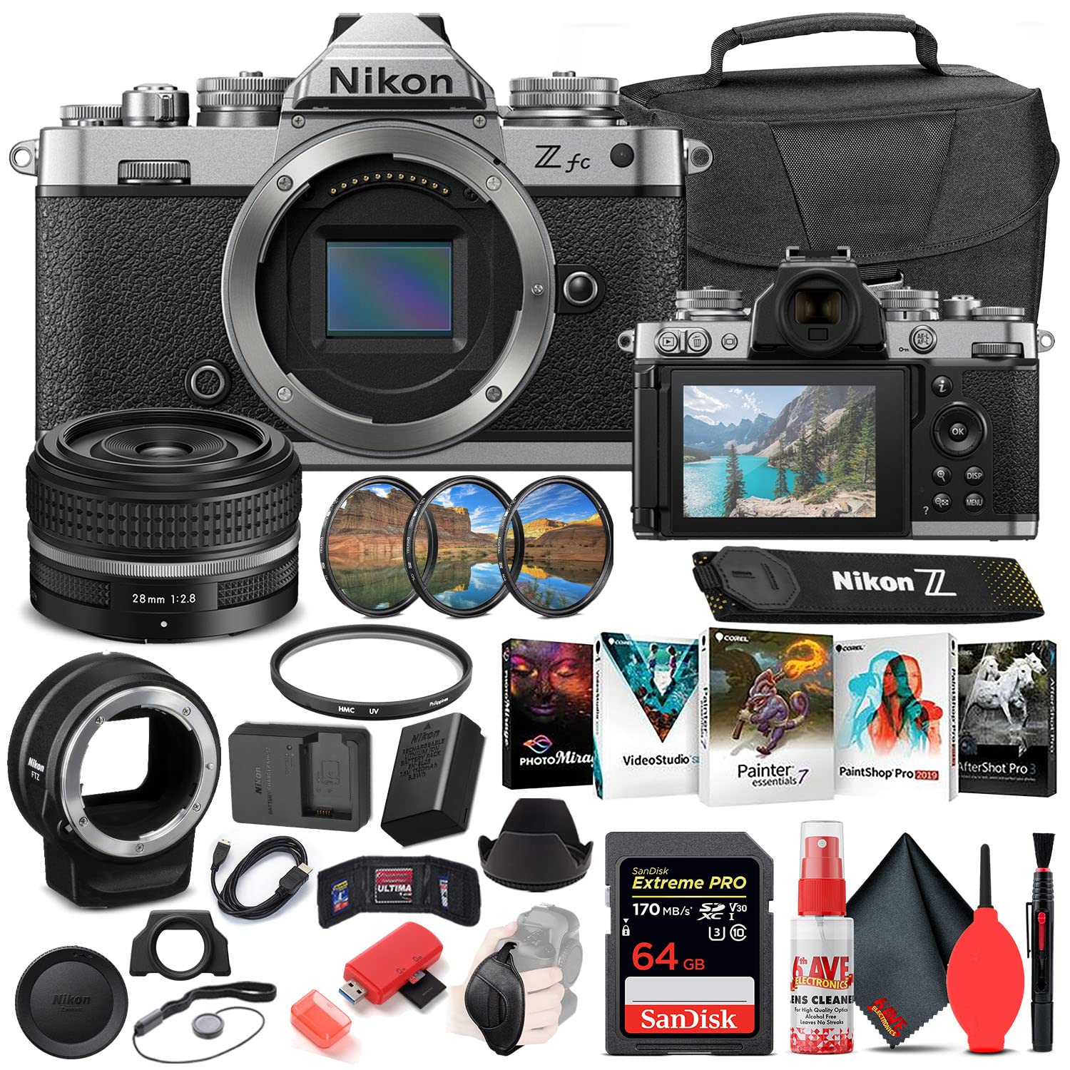 Nikon Z fc 本体 レンズ　FTZ キット Amazon.com : Nikon Z fc Mirrorless Digital Camera with 28mm Lens